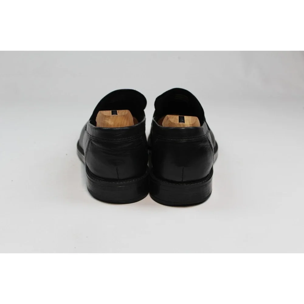 PARROTTO MEN Shoes Size 12 Genuine Black Leather & Made In  ITALY
